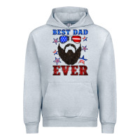Heather Grey best dad ever american flag Urban Hoodie - Artiststas