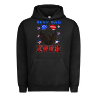 Pigment Black best dad ever american flag Urban Hoodie - Artiststas