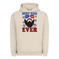 Pigment French Oak best dad ever american flag Urban Hoodie - Artiststas