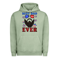 Pigment Oil Green best dad ever american flag Urban Hoodie - Artiststas