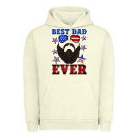 Pigment Pistachio best dad ever american flag Urban Hoodie - Artiststas