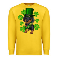 Lemon st. patrick's day lucky dachshund puppy Premium Sweatshirt - RanaPortraitStore