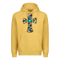 Antique Gold cowhide gemstone  cross Premium Hoodie - JahusDesignShop