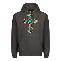 Smoke cowhide gemstone  cross Premium Hoodie - JahusDesignShop