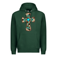 Sports Green cowhide gemstone  cross Premium Hoodie - JahusDesignShop