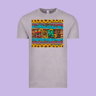 Western Home Wind Wheel Sunflowers Vintage Tee Designed By Artiststas