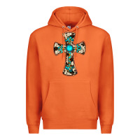 Carrot cowhide gemstone  cross Premium Hoodie - JahusDesignShop