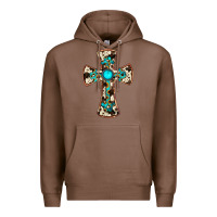 Chestnut cowhide gemstone  cross Premium Hoodie - JahusDesignShop
