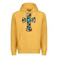 Mustard cowhide gemstone  cross Premium Hoodie - JahusDesignShop