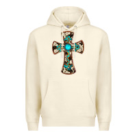 Sandshell cowhide gemstone  cross Premium Hoodie - JahusDesignShop