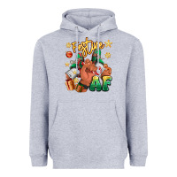 Heather Grey festive af christmas black man sneakers Heavyweight Hoodie - RanaPortraitStore