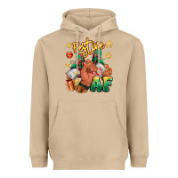 Mushroom festive af christmas black man sneakers Heavyweight Hoodie - RanaPortraitStore