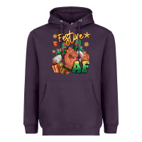 Plum festive af christmas black man sneakers Heavyweight Hoodie - RanaPortraitStore