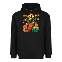 Black festive af christmas black kid sneakers Heavyweight Hoodie - RanaPortraitStore