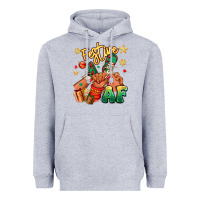 Heather Grey festive af christmas black kid sneakers Heavyweight Hoodie - RanaPortraitStore