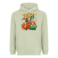 Matcha festive af christmas black kid sneakers Heavyweight Hoodie - RanaPortraitStore