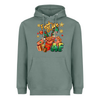 Sage festive af christmas black kid sneakers Heavyweight Hoodie - RanaPortraitStore