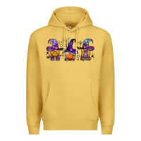 Antique Gold witch gnomes Halloween Premium Hoodie - BundleAndBundleShop