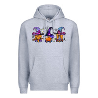 Heather Grey witch gnomes Halloween Premium Hoodie - BundleAndBundleShop
