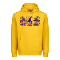Lemon witch gnomes Halloween Premium Hoodie - BundleAndBundleShop