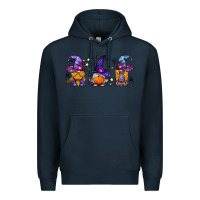 Navy witch gnomes Halloween Premium Hoodie - BundleAndBundleShop