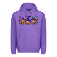 Purple witch gnomes Halloween Premium Hoodie - BundleAndBundleShop