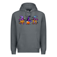 Rock witch gnomes Halloween Premium Hoodie - BundleAndBundleShop
