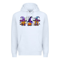 White witch gnomes Halloween Premium Hoodie - BundleAndBundleShop