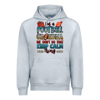Heather Grey i'm a american football grandma we don't do that k Urban Hoodie - Jasminsmagicworld