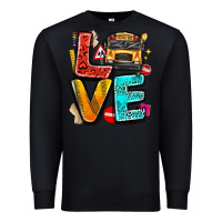 Black love school bus Premium Sweatshirt - texasbilliewilder