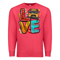 Cardinal love school bus Premium Sweatshirt - texasbilliewilder