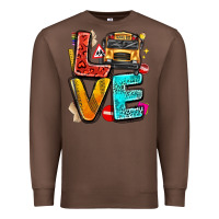 Chestnut love school bus Premium Sweatshirt - texasbilliewilder