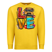 Lemon love school bus Premium Sweatshirt - texasbilliewilder