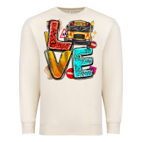Sandshell love school bus Premium Sweatshirt - texasbilliewilder