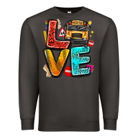 Smoke love school bus Premium Sweatshirt - texasbilliewilder