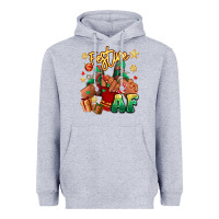 Heather Grey festive af christmas black girl children sneakers Heavyweight Hoodie - RanaPortraitStore