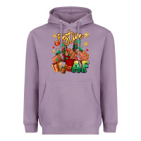 Lavender festive af christmas black girl children sneakers Heavyweight Hoodie - RanaPortraitStore
