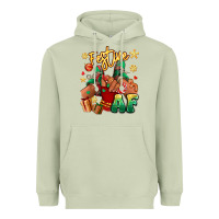 Matcha festive af christmas black girl children sneakers Heavyweight Hoodie - RanaPortraitStore