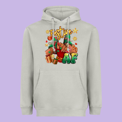 Heavyweight Hoodie festive af christmas black girl children sneakers
