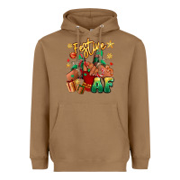 Toasted Coconut festive af christmas black girl children sneakers Heavyweight Hoodie - RanaPortraitStore