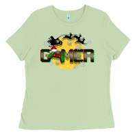 Matcha Christmas gamer Ladies Tee - BarkalooDesign