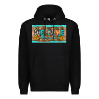 Black Welcome Fall Premium Hoodie - Artiststas