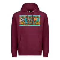 Burgundy Welcome Fall Premium Hoodie - Artiststas