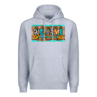 Heather Grey Welcome Fall Premium Hoodie - Artiststas