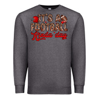 Charcoal Heather it s a football kinda day Premium Sweatshirt - Zillion Design Studio