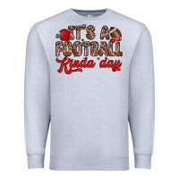 Heather Grey it s a football kinda day Premium Sweatshirt - Zillion Design Studio