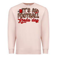 Pale Pink it s a football kinda day Premium Sweatshirt - Zillion Design Studio