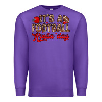 Purple it s a football kinda day Premium Sweatshirt - Zillion Design Studio