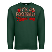 Sports Green it s a football kinda day Premium Sweatshirt - Zillion Design Studio