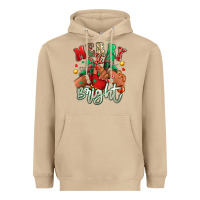 Mushroom merry and bright black kid sneakers Heavyweight Hoodie - RanaPortraitStore